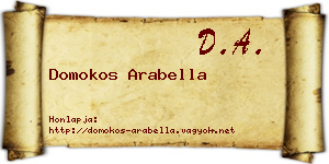 Domokos Arabella névjegykártya